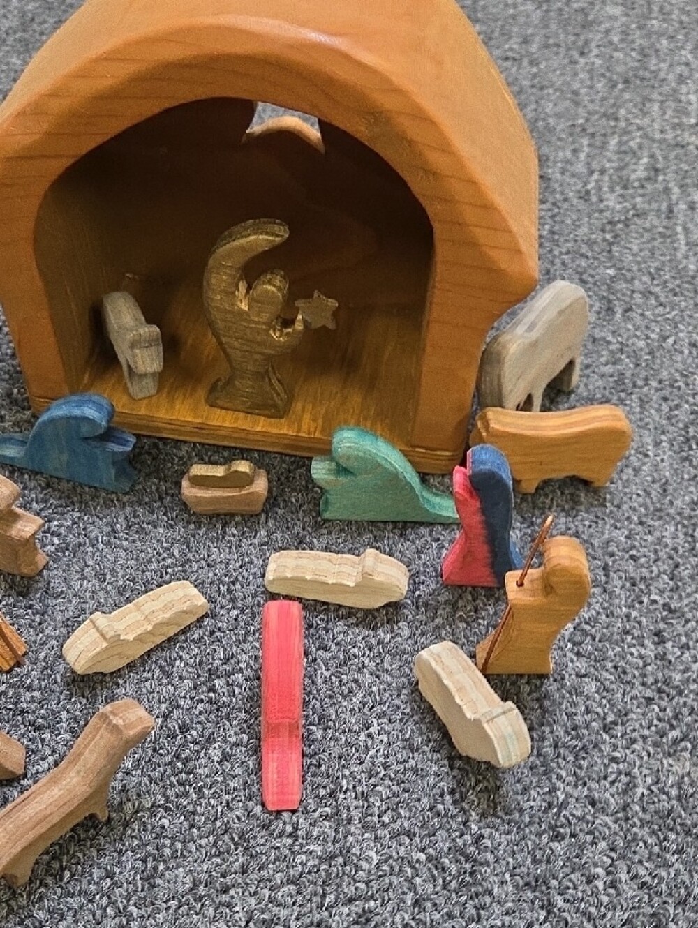 Wooden Nativity Playset - Multicolor Kids Toy - Picture 4 of 10